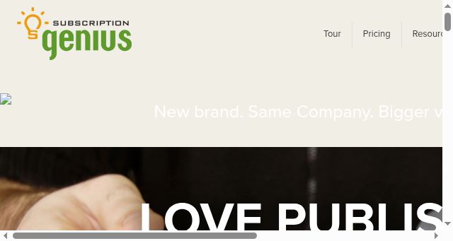 Screenshot of subscriptiongenius.com