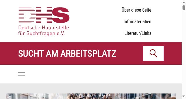 Screenshot of sucht-am-arbeitsplatz.de