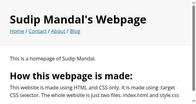 Screenshot of sudipx.in