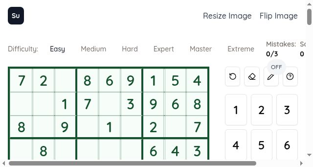 Screenshot of sudokuunlimited.com