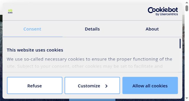 Screenshot of suez.com