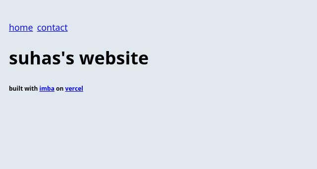 Screenshot of suhas.one