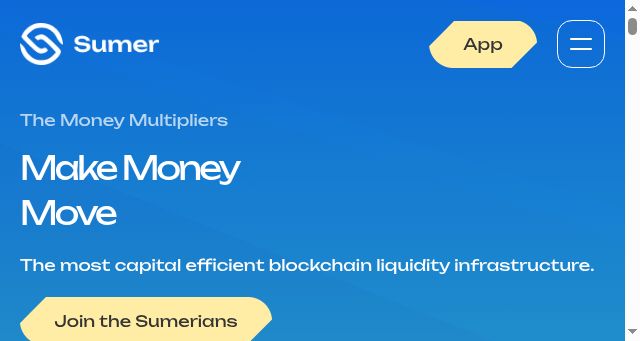 Screenshot of sumer.money