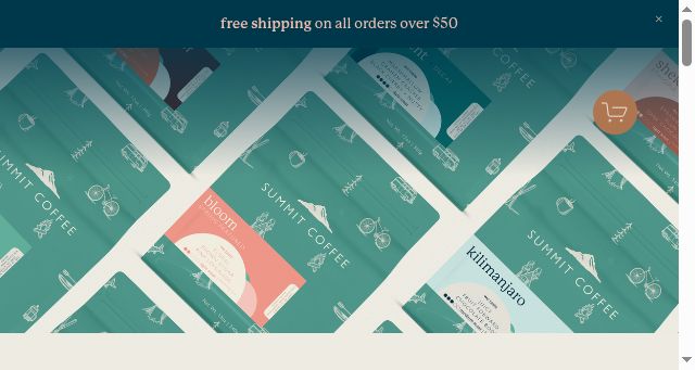Screenshot of summitcoffee.com