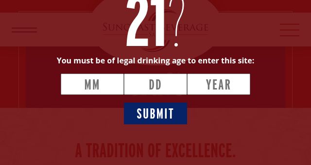 Screenshot of suncoastbeverage.com