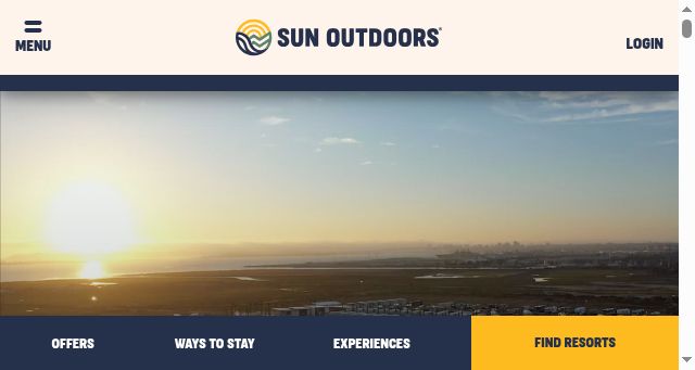 Screenshot of sunoutdoors.com