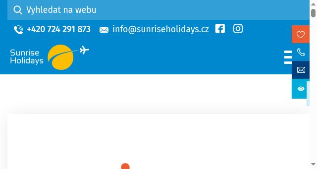 Screenshot of sunriseholidays.cz
