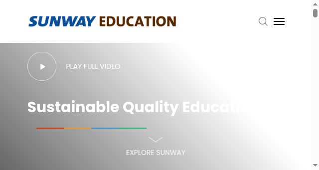 Screenshot of sunway.edu.my