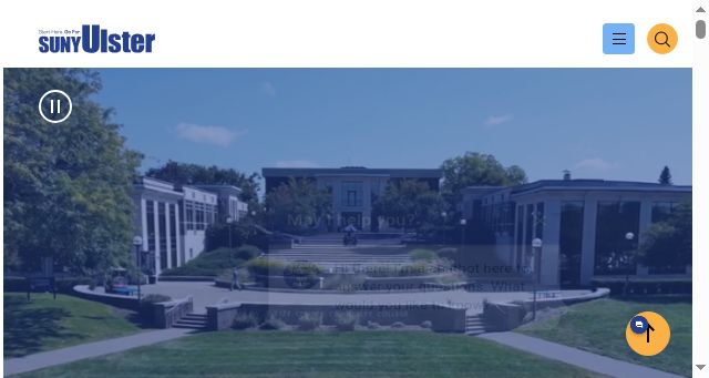 Screenshot of sunyulster.edu