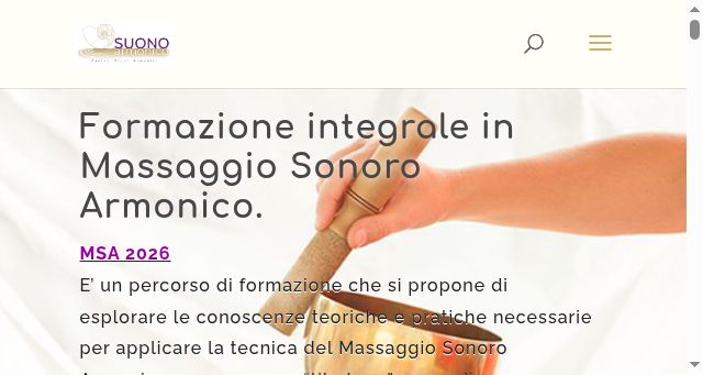 Screenshot of suonoarmonico.it