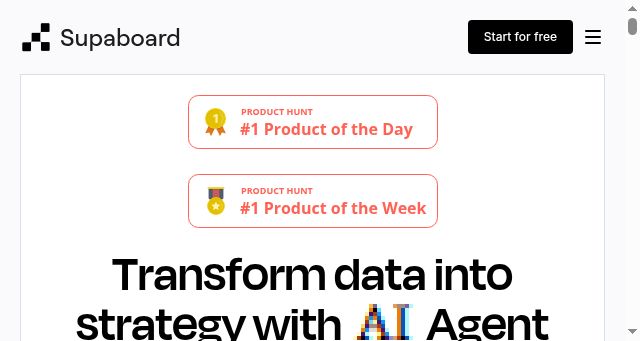 Screenshot of supaboard.ai
