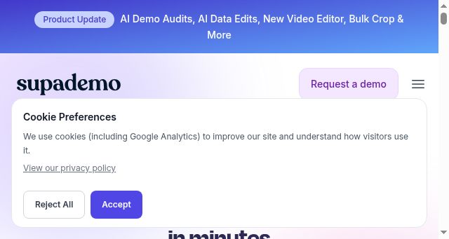 Screenshot of supademo.com