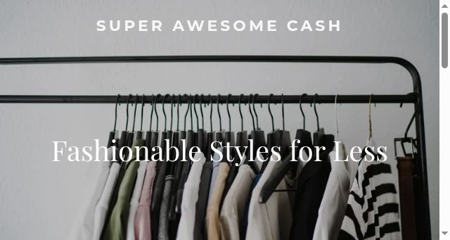 Screenshot of superawesome.cash