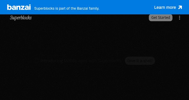 Screenshot of superblocks.xyz