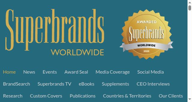 Screenshot of superbrands.com