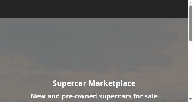 Screenshot of supercarmarketplace.com