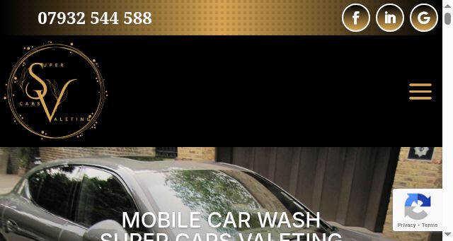 Screenshot of supercarsvaleting.co.uk