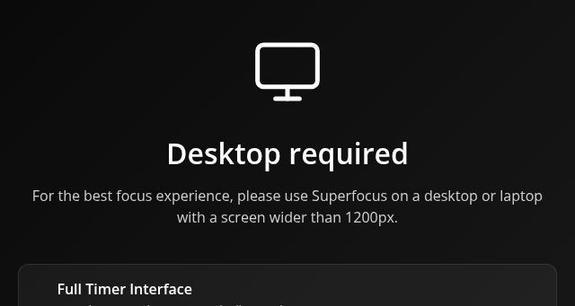 Screenshot of superfocus.live