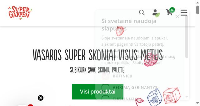 Screenshot of supergarden.lt