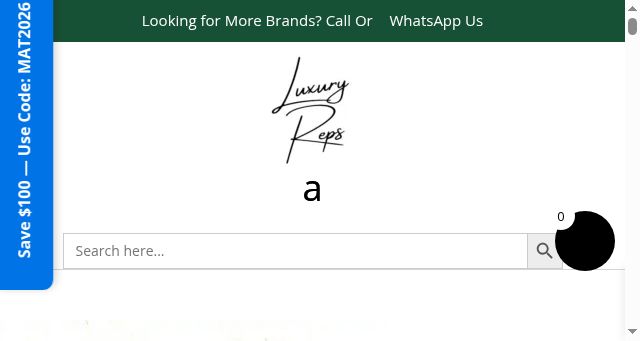 Screenshot of superluxuryreps.com