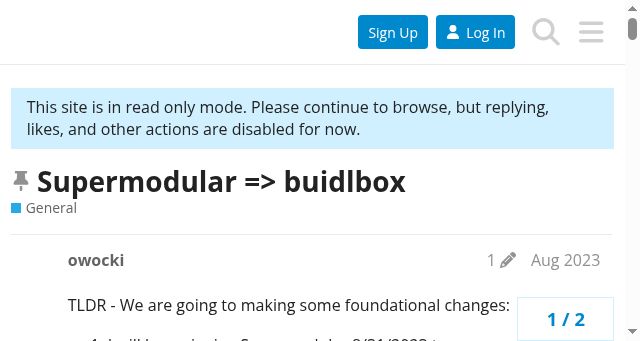 Screenshot of supermodular.xyz