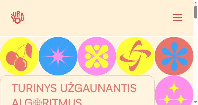 Screenshot of superyou.lt