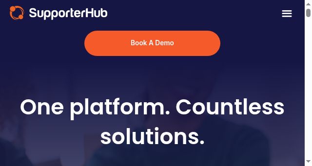 Screenshot of supporterhub.com