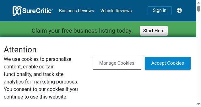 Screenshot of surecritic.com