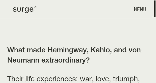 Screenshot of surgehq.ai