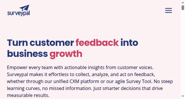 Screenshot of surveypal.com