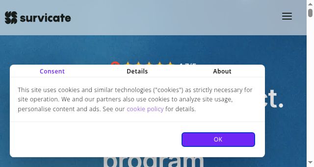 Screenshot of survicate.com