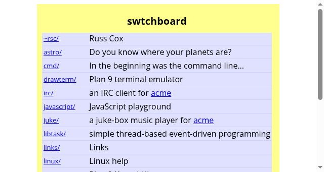 Screenshot of swtch.com