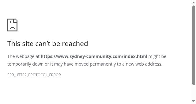 Screenshot of sydney-community.com