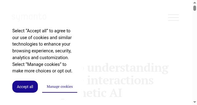 Screenshot of symanto.com