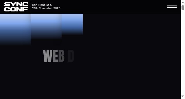 Screenshot of syncconf.dev