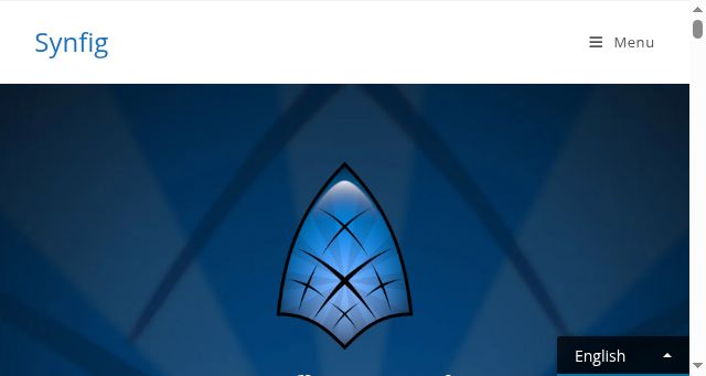 Screenshot of synfig.org