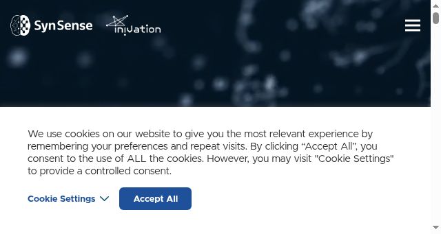 Screenshot of synsense.ai