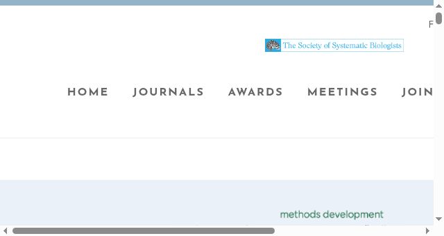 Screenshot of systbio.org