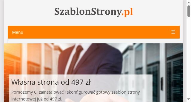 Screenshot of szablonstrony.pl