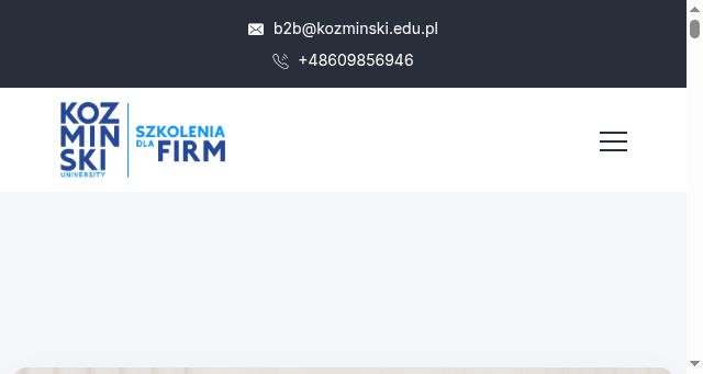 Screenshot of szkoleniadlafirm.edu.pl