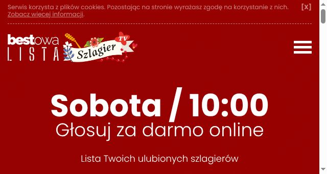 Screenshot of szlagiertv.com