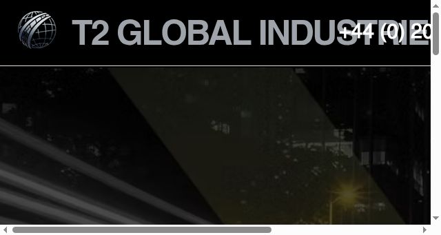 Screenshot of t2globalindustries.com