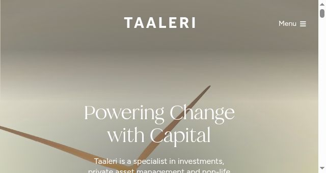 Screenshot of taaleri.com