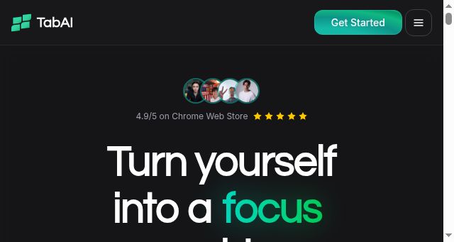 Screenshot of tabai.dev