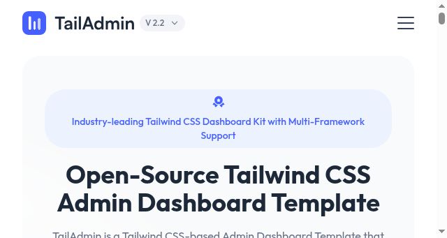 Screenshot of tailadmin.com