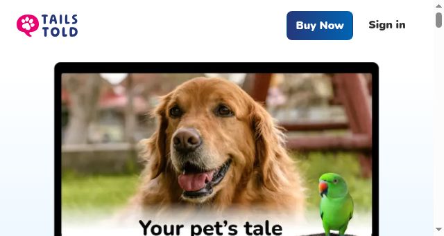 Screenshot of tailstold.com