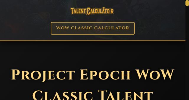 Screenshot of talentcalculator.org
