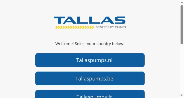 Screenshot of tallaspumps.com