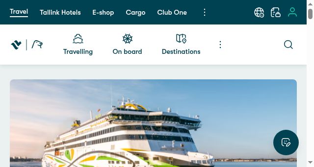 Screenshot of tallink.com