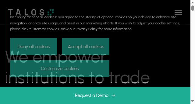 Screenshot of talos.com